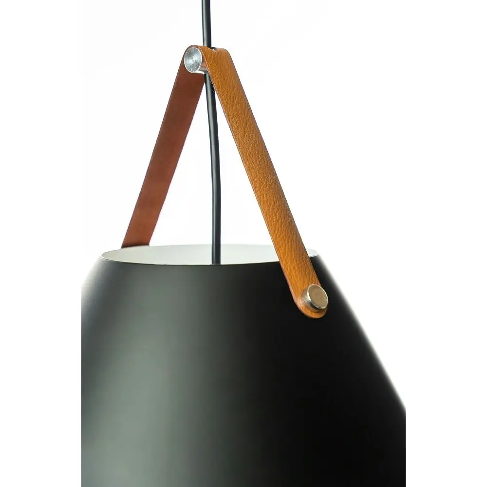 Baron Cone Shade Hanging Pendant Light - Black