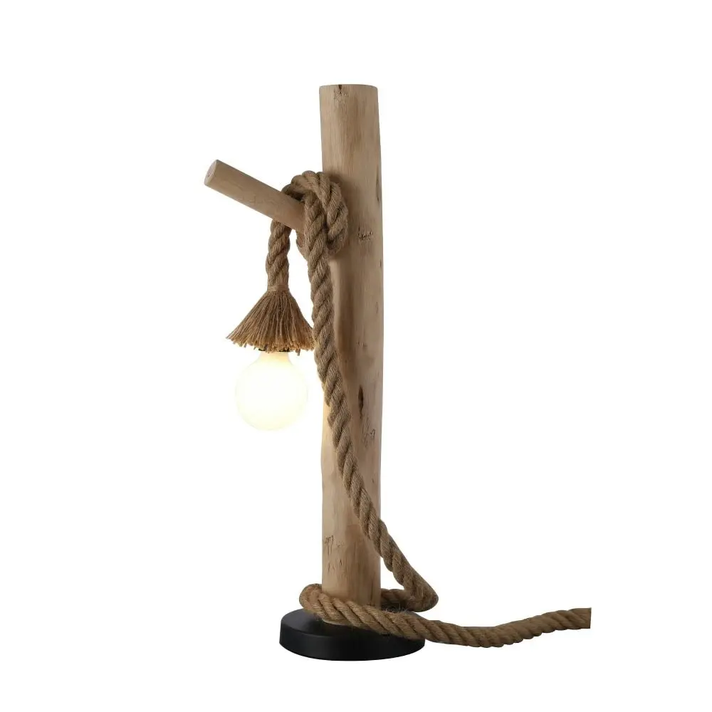 Birk Minimalist Wood Hanger Table Lamp Light Natural