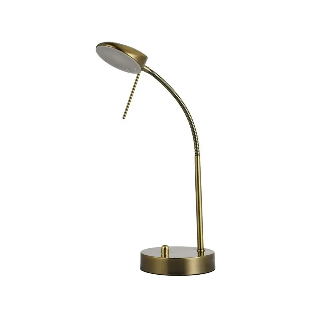 Vincenzo LED Modern Elegant Table Lamp Desk Light - Antique Brass