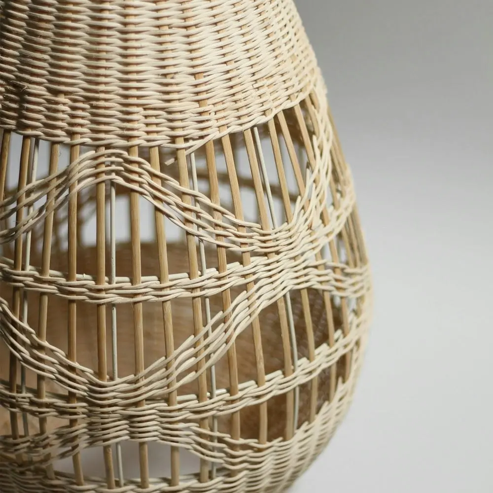 Tana Bamboo Rattan Pendant Lamp Light Cream Natural Large