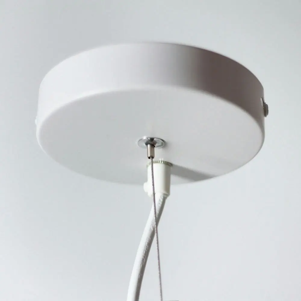 Matilda Modern Classic Linen Shade Pendant Lamp Light White