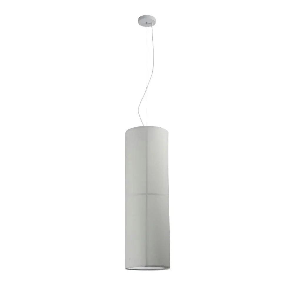 Matilda Modern Classic Linen Shade Pendant Lamp Light White