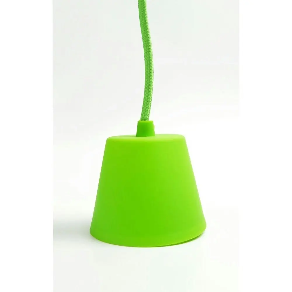 Stan Colour Silicone Ceiling Hanging Pendant Lamp - Green