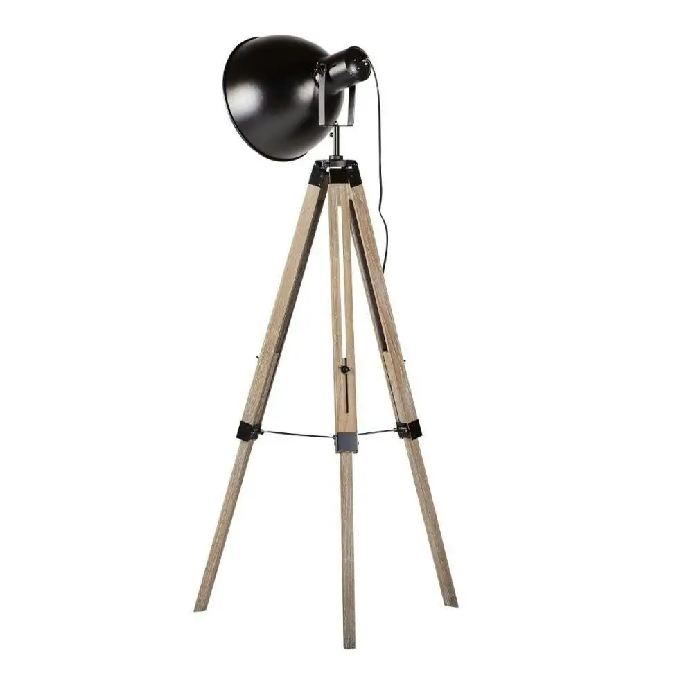 New Oriental Welker Large Classic Tripod Floor Lamp - Black