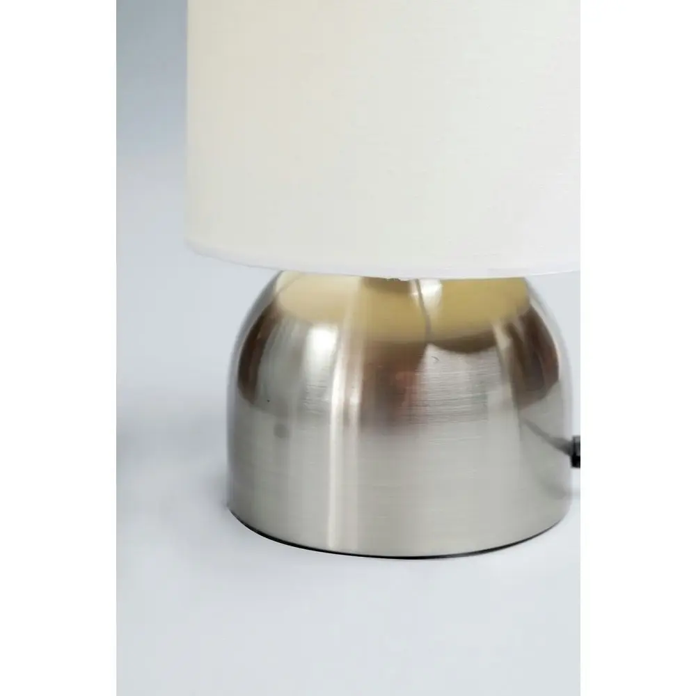 Freya Touch Table Desk Lamp Chrome Base - White Shade