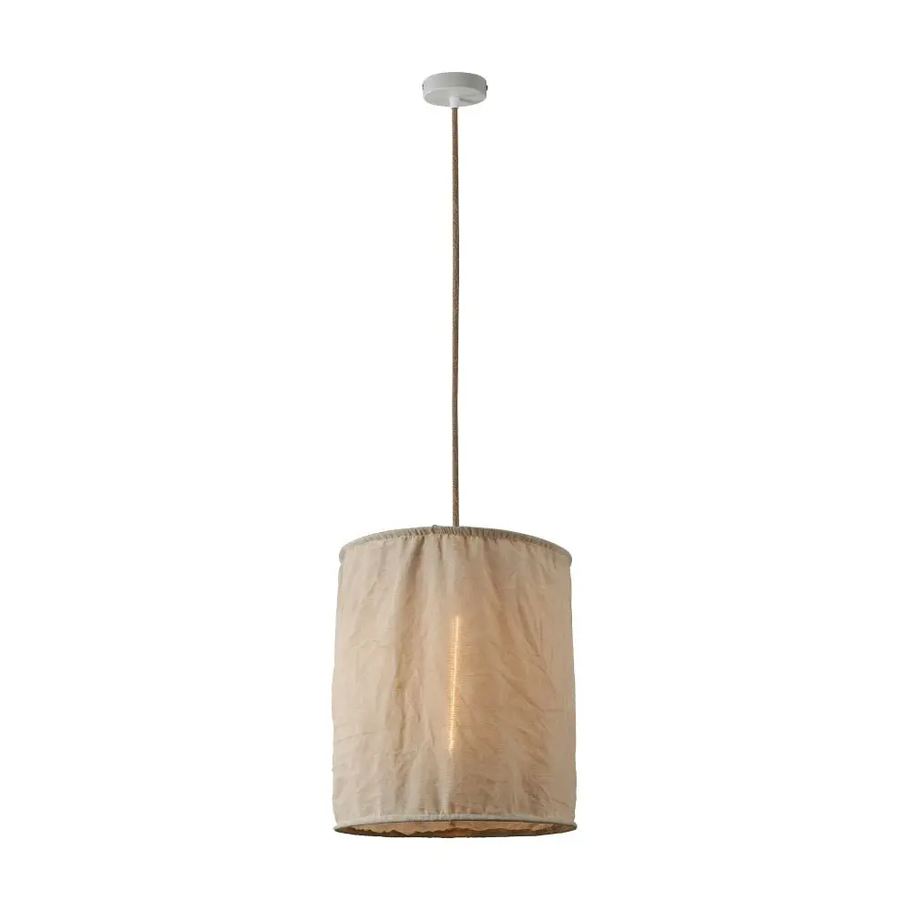 Kidika Linen Pendant Lamp Light Natural Large