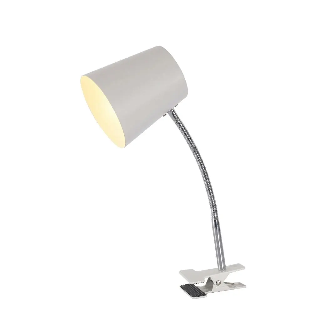 Anne Modern Scandinavian Clip Table Lamp Light White