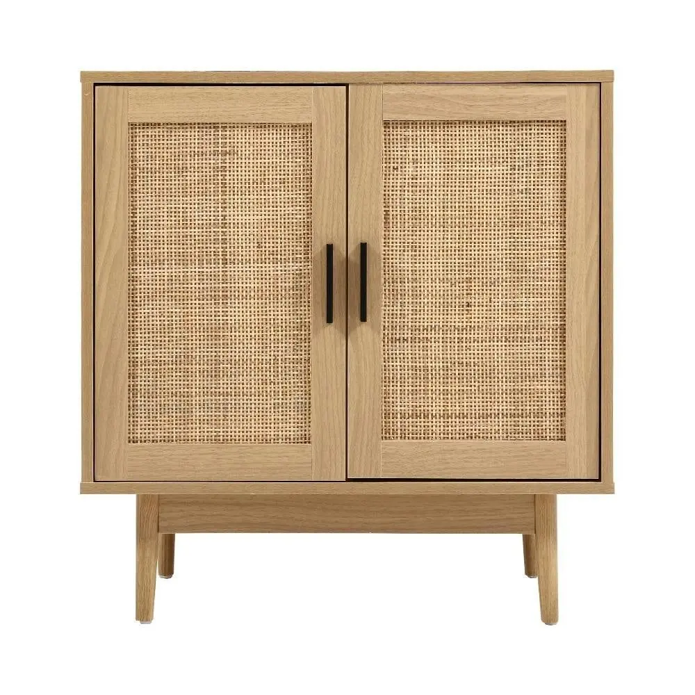 Rattan Buffet Sideboard Cabinet Storage Hallway Table Kitchen Cupboard