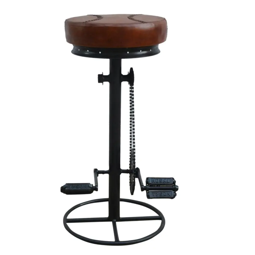 Allen Rustic Industrial Bicycle Kitchen Counter Bar Seat Stool