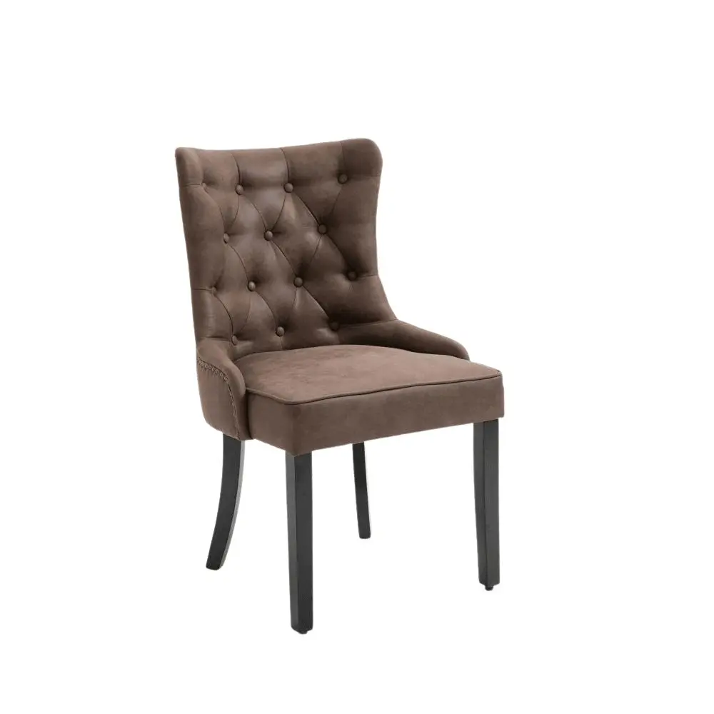 HomeStar Set Of 2 Atlas Fabric Modern Dining Chair - Brown