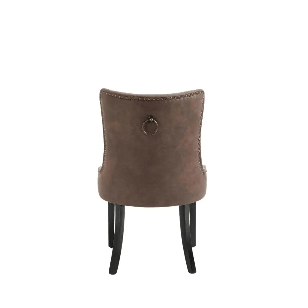 HomeStar Set Of 2 Atlas Fabric Modern Dining Chair - Brown