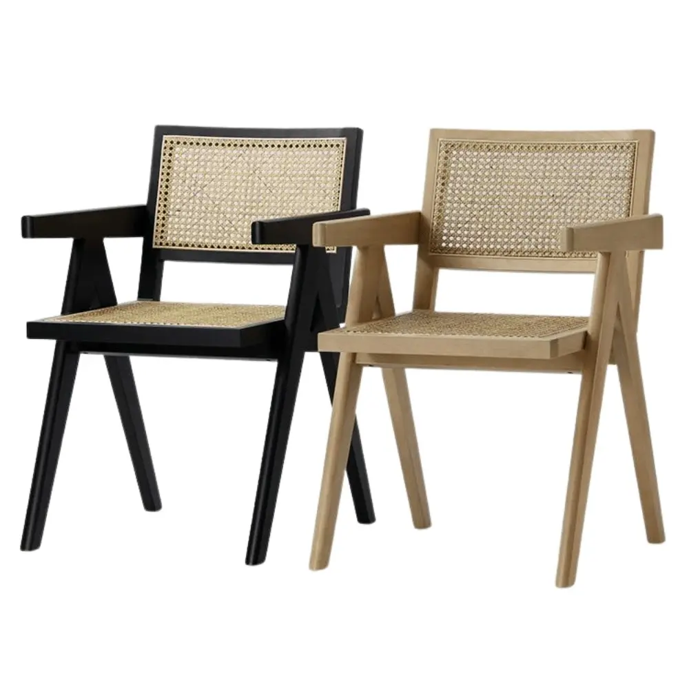 Raimon Furniture Set Of 2 Camilla Rattan Occasional Dining Chairs - Natural