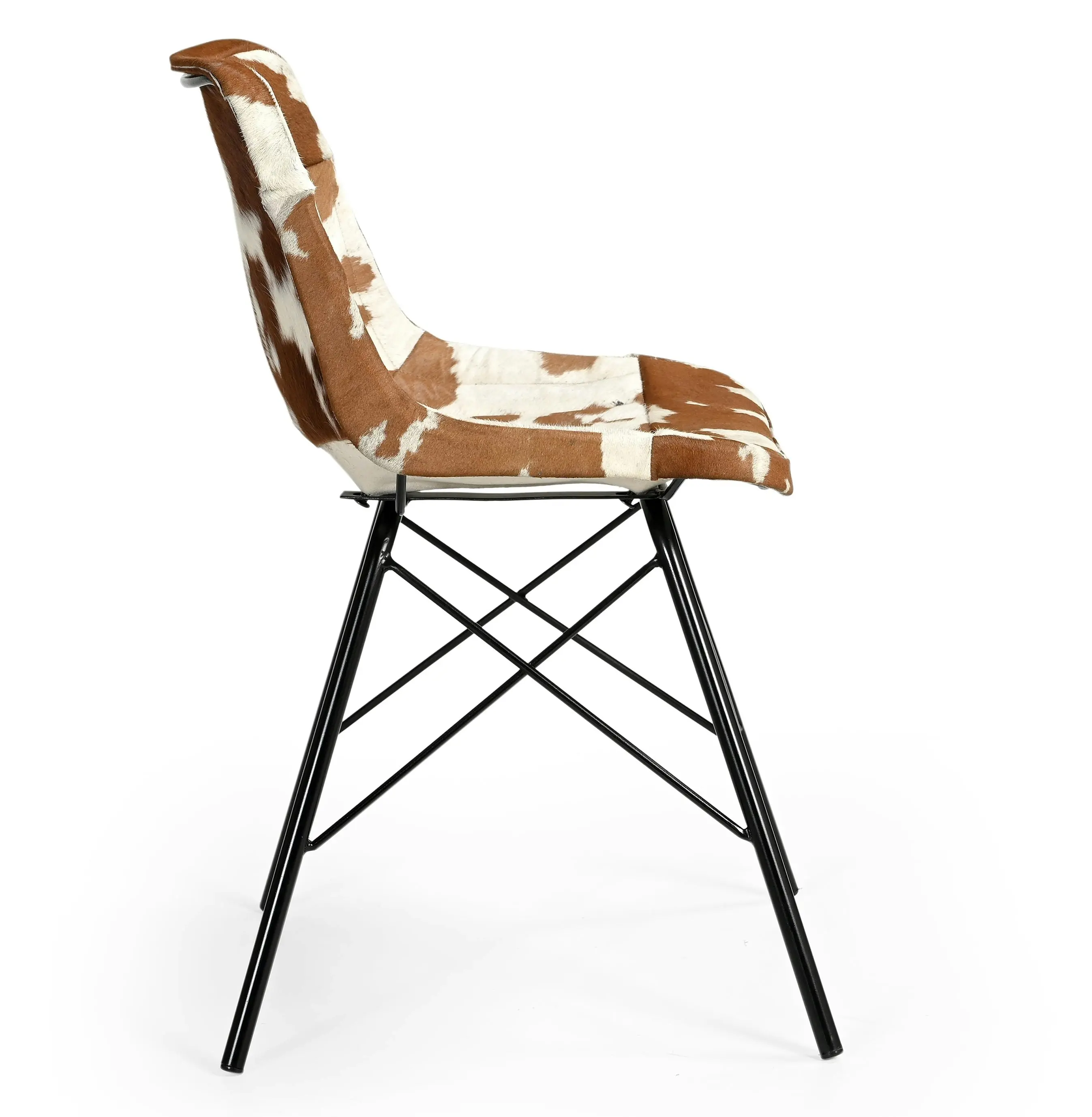 Set Of 2 Eames Replica Inspired Cozy Cowhide Dining Chair