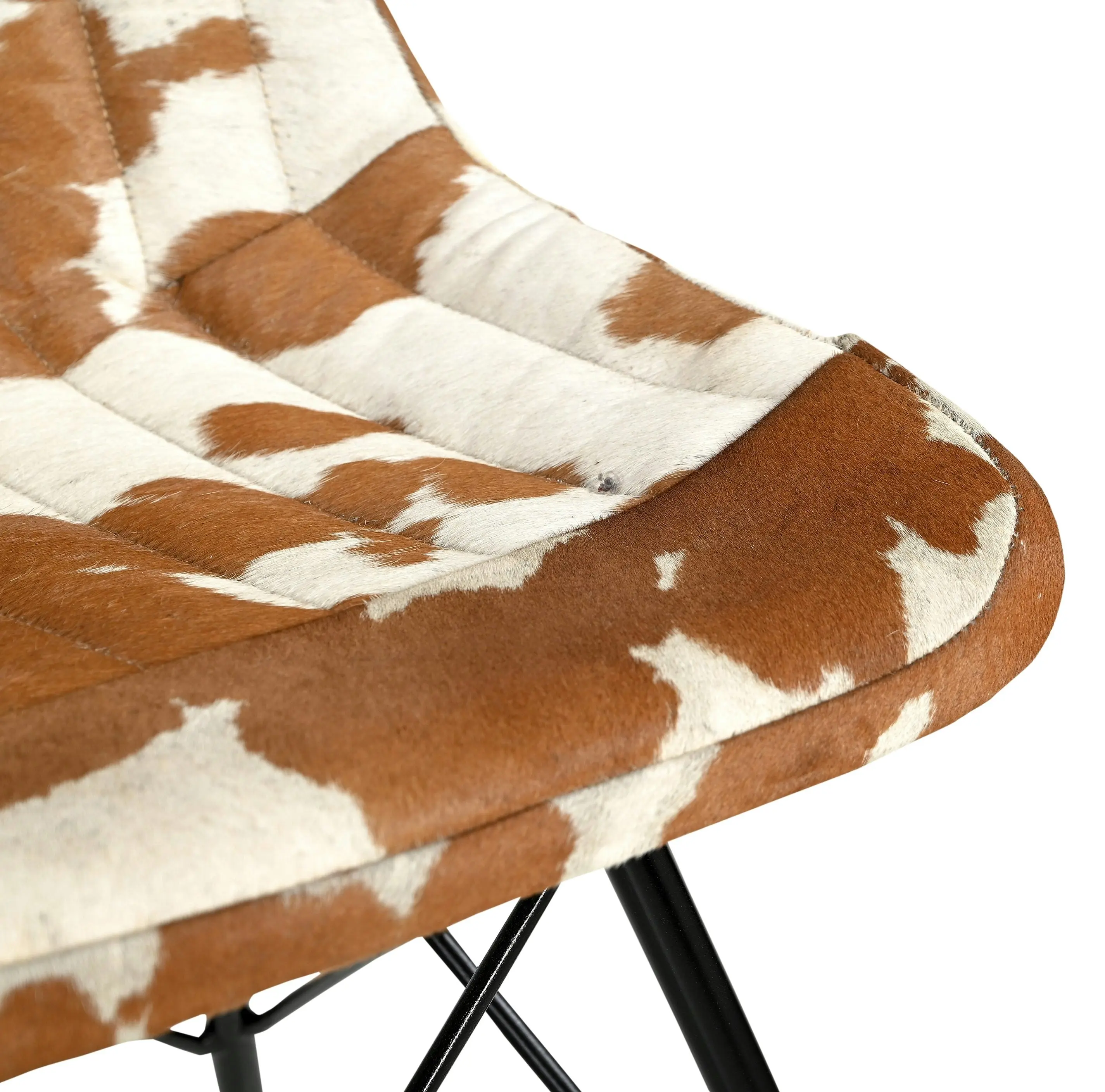 Set Of 2 Eames Replica Inspired Cozy Cowhide Dining Chair