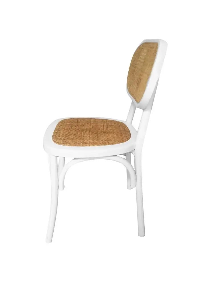 HomeStar Set Of 2 Lima Rattan Dining Chair - Natural/White