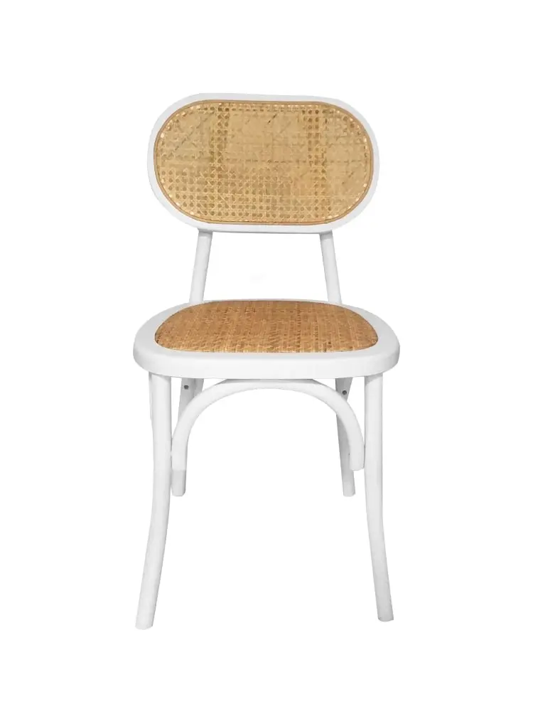 HomeStar Set Of 2 Lima Rattan Dining Chair - Natural/White