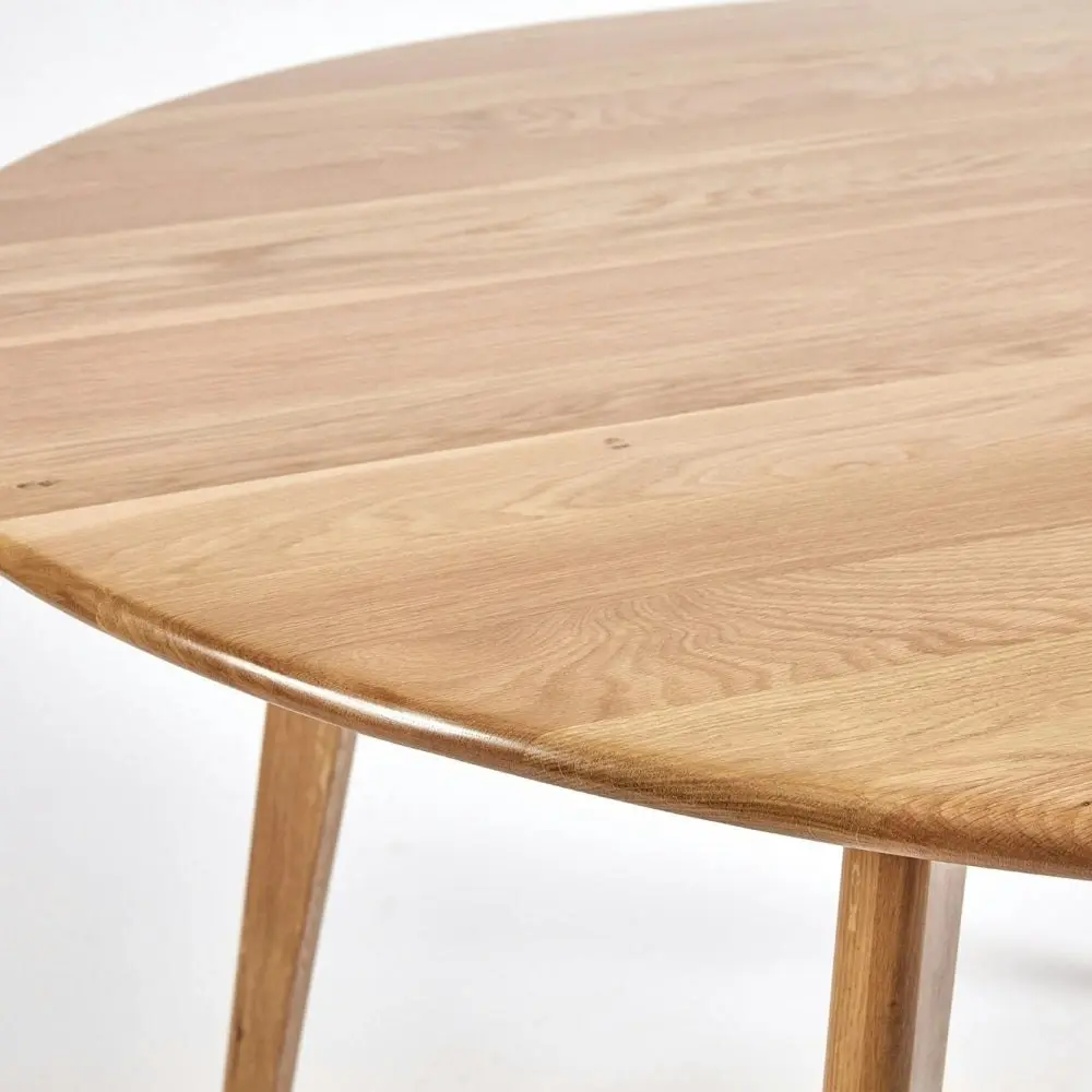 6IXTY Convair Scandinavian Oak Round Dining Table - 130cm