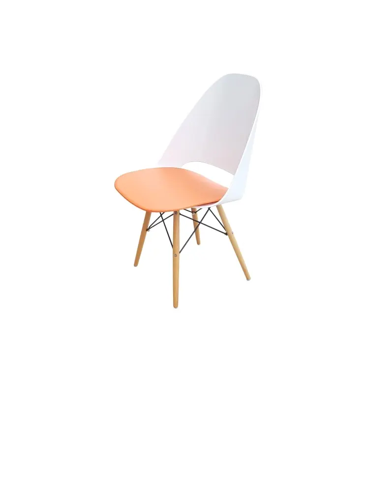 6IXTY Set of 4 - Plaza Scandinavian Dining Chair - Orange