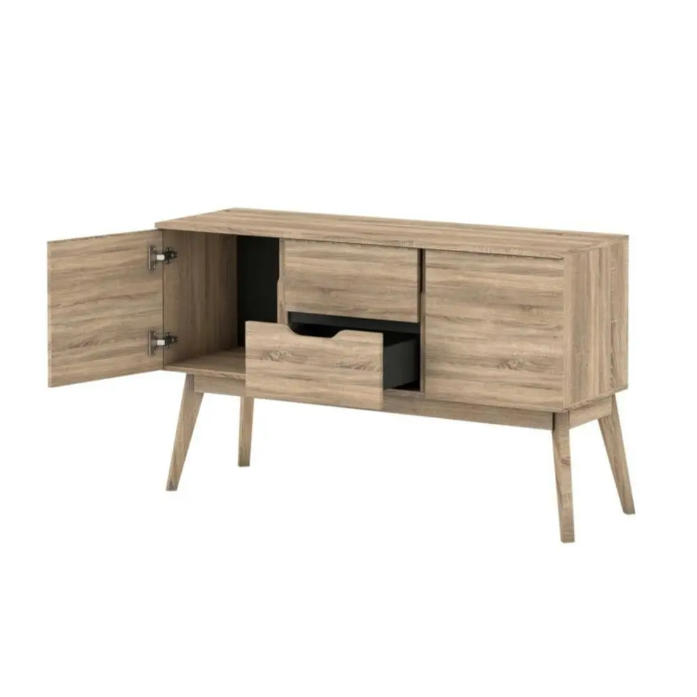 Chase Scandinavian Sideboard Buffet Storage Cabinet - Oak