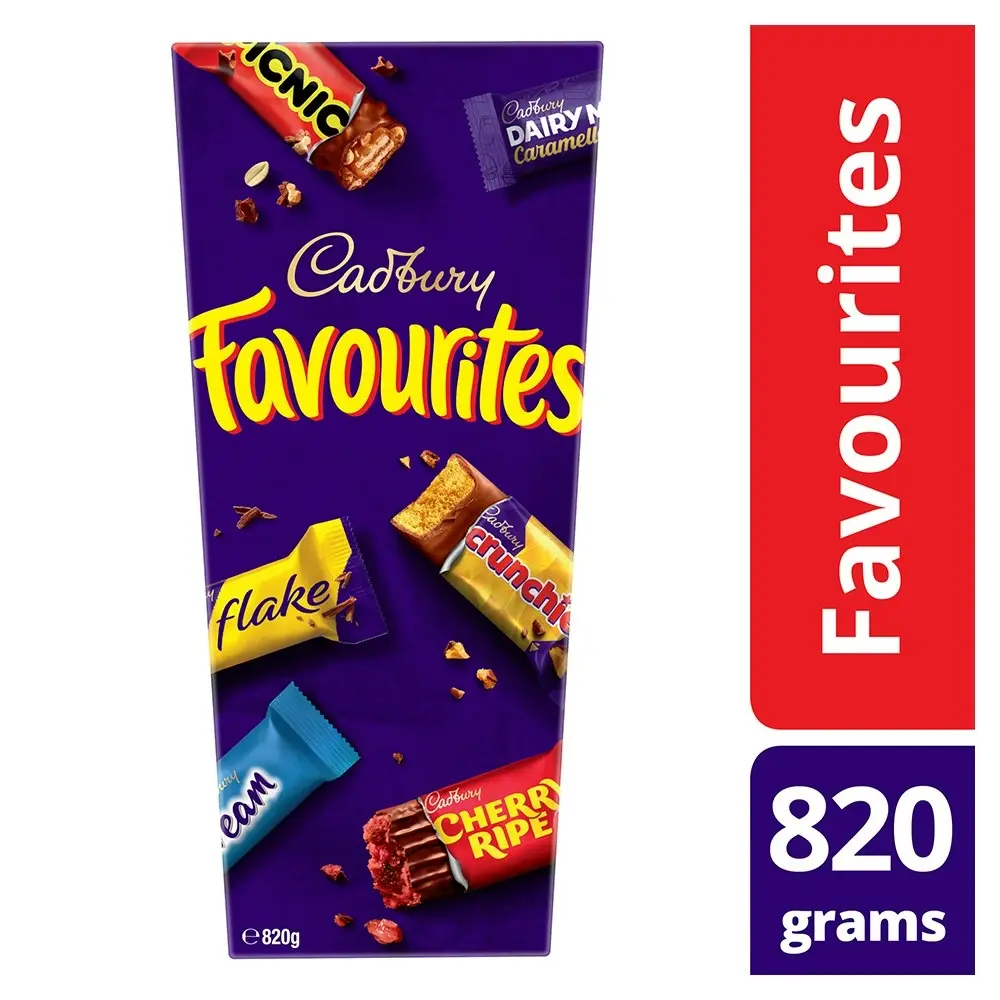 Cadbury 820g Favourites Assorted Chocolates Boxed Choco Party Sweet Treats Snack