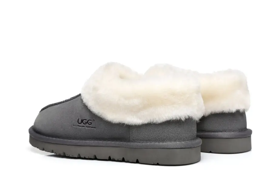 UGG Australian Shepherd Slippers Unisex Sheepskin Ankle Slippers Homey Water Resistant