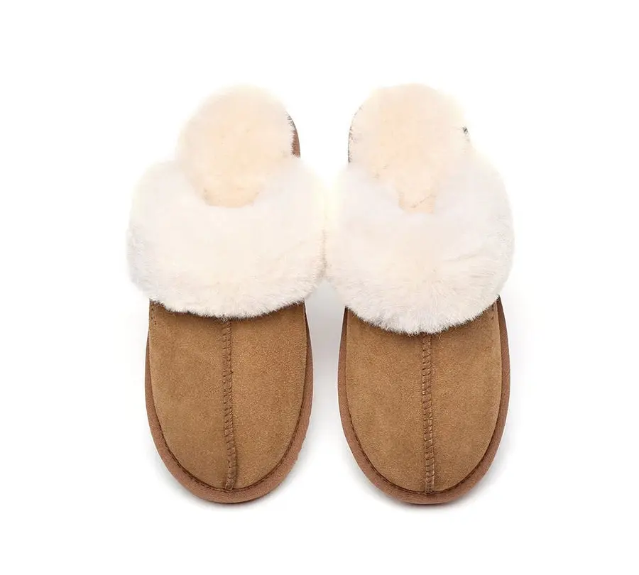 UGG Australian Shepherd Premium Sheepskin UGG Unisex Scuff Slippers Muffin