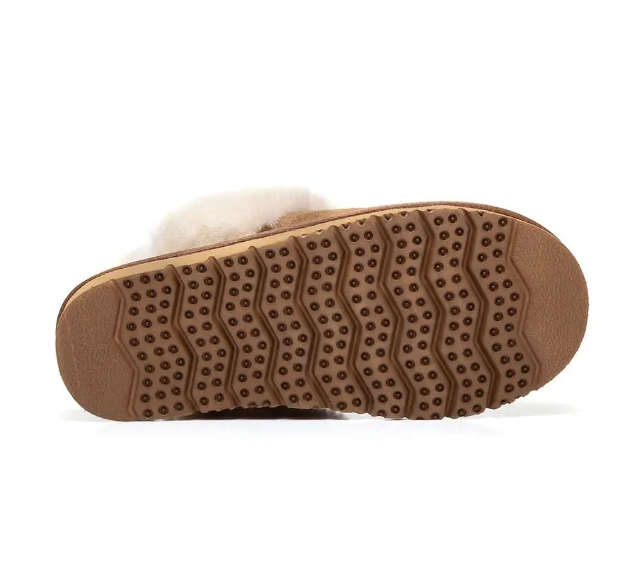 UGG Australian Shepherd Premium Sheepskin UGG Unisex Scuff Slippers Muffin