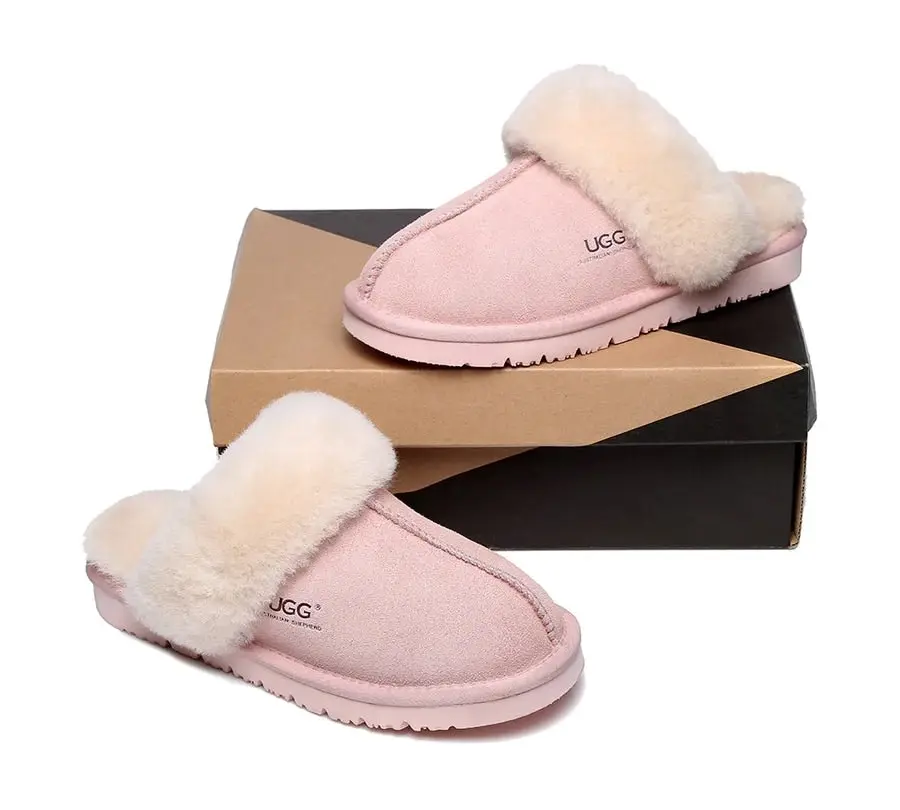 UGG Australian Shepherd Premium Sheepskin UGG Unisex Scuff Slippers Muffin