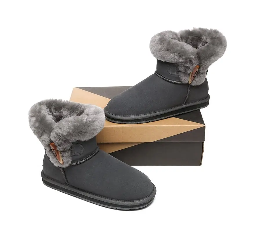 Australian Shepherd® UGG Boots Mini Women Tiara Sheepskin Horn Toggle Closure