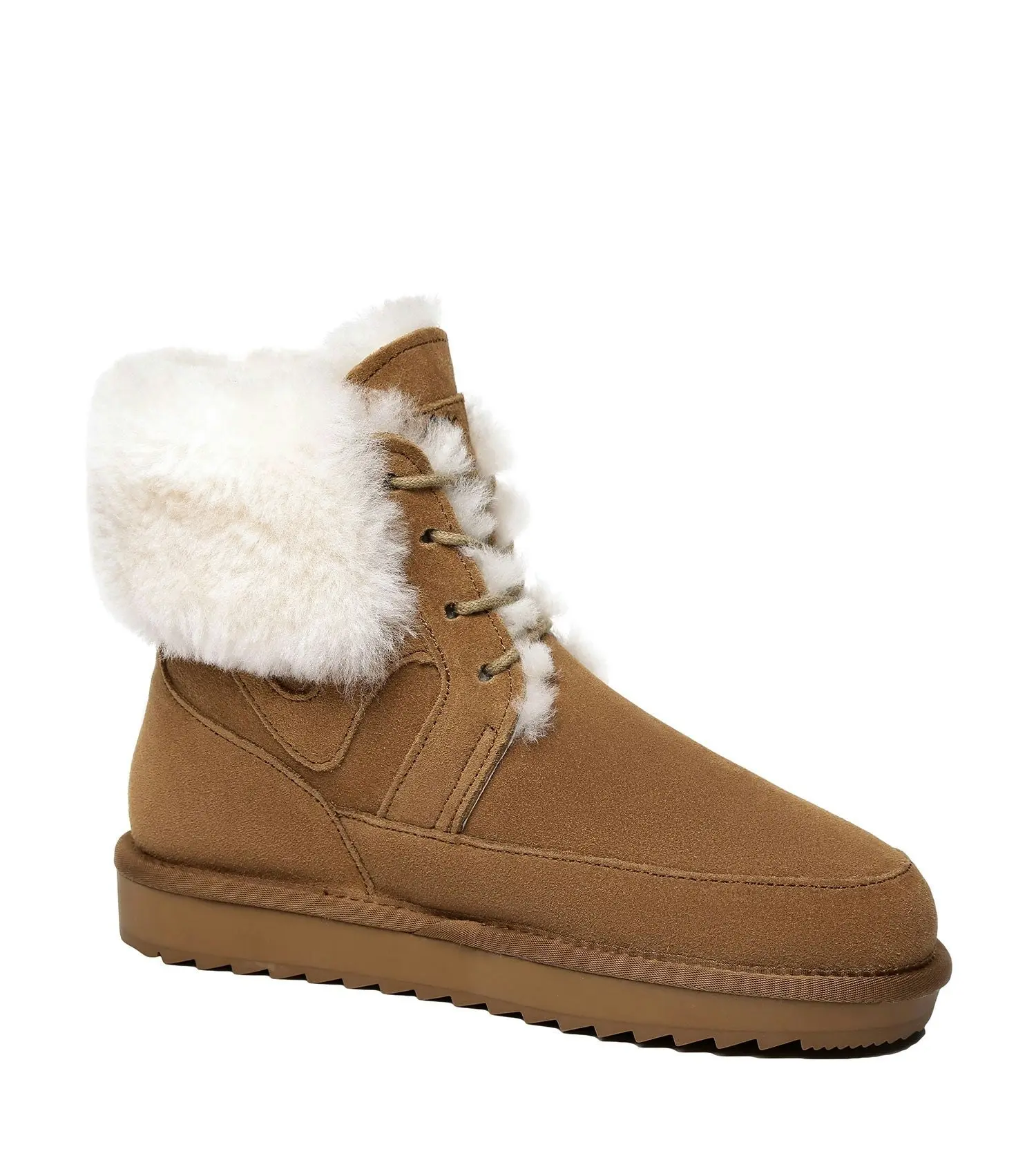 Tarramarra® Dora Fashion Lace Up Sheepskin Wool Suede Boots