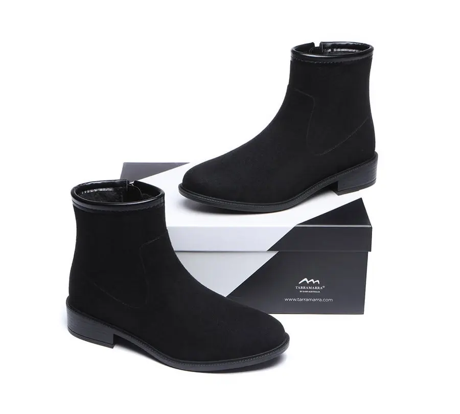 Tarramarra Rainboots Shearling Ankle Gumboots Women Vinia With Wool Insole