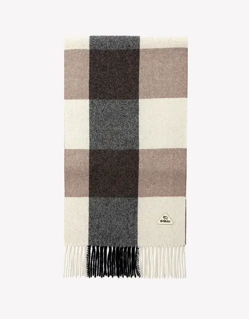 EVERAU Tartan 100% Wool Scarf with Gift Box