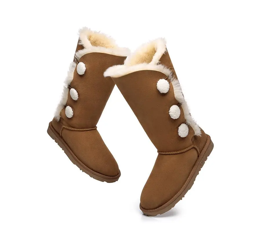 EVERAU® UGG Double-Faced Sheepskin Aspen Tall UGG Boots