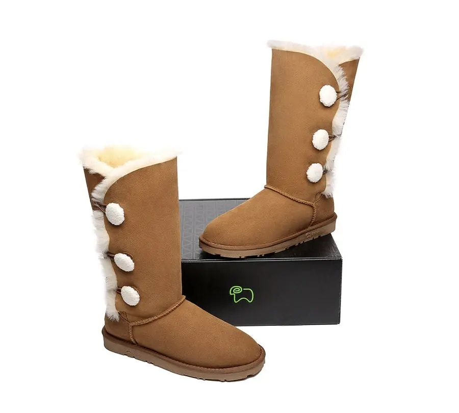 EVERAU® UGG Double-Faced Sheepskin Aspen Tall UGG Boots