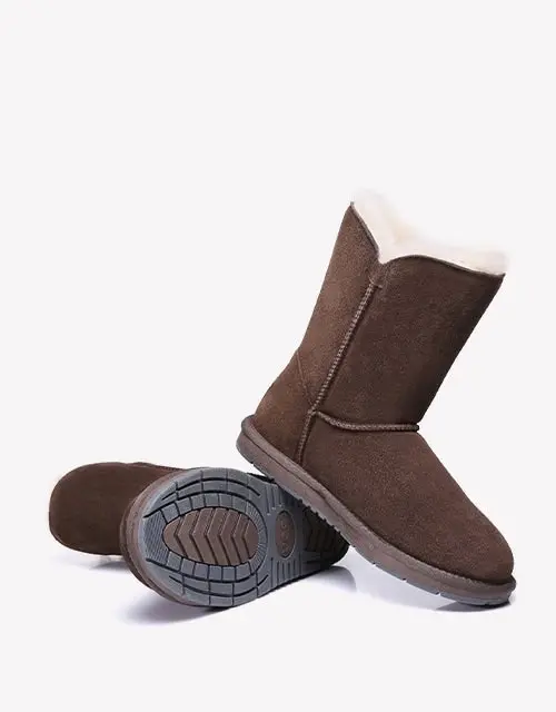 Australian Shepherd® Twin Buttons Short UGG Boots Water Resistant