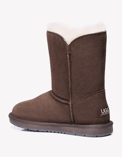 Australian Shepherd® Twin Buttons Short UGG Boots Water Resistant