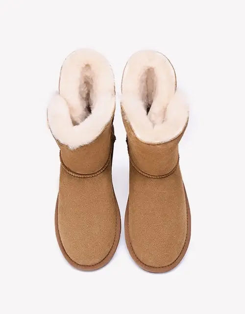 Australian Shepherd® Twin Buttons Short UGG Boots Water Resistant