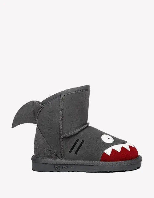 EVERAU®UGG Wool Lining Shark Kids Boots