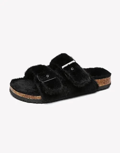 Australian Shepherd® UGG Women Fluffy Flat Sandal Slide Myla