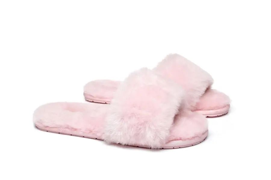 UGG Australian Shepherd Wool Fluffy Slides Nala Slipper