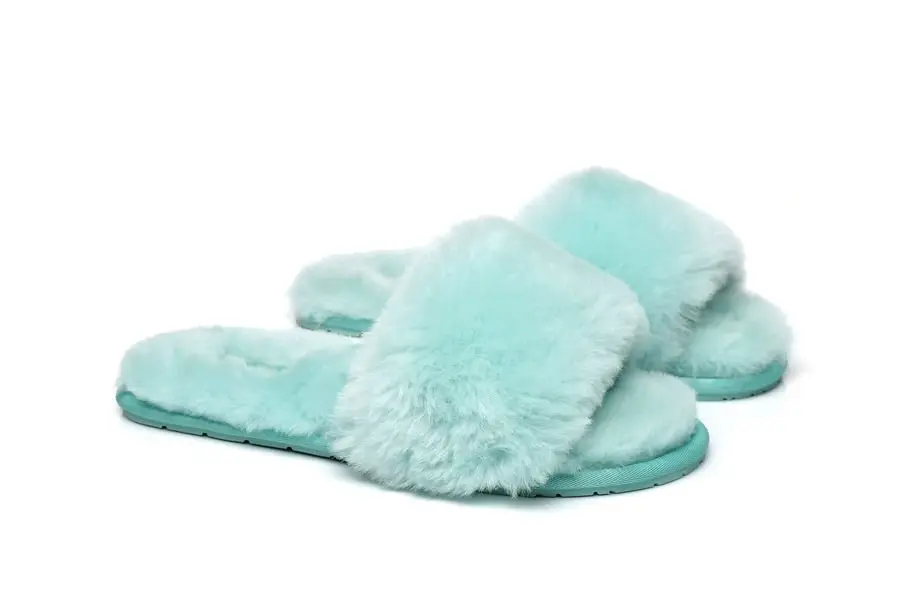 UGG Australian Shepherd Wool Fluffy Slides Nala Slipper