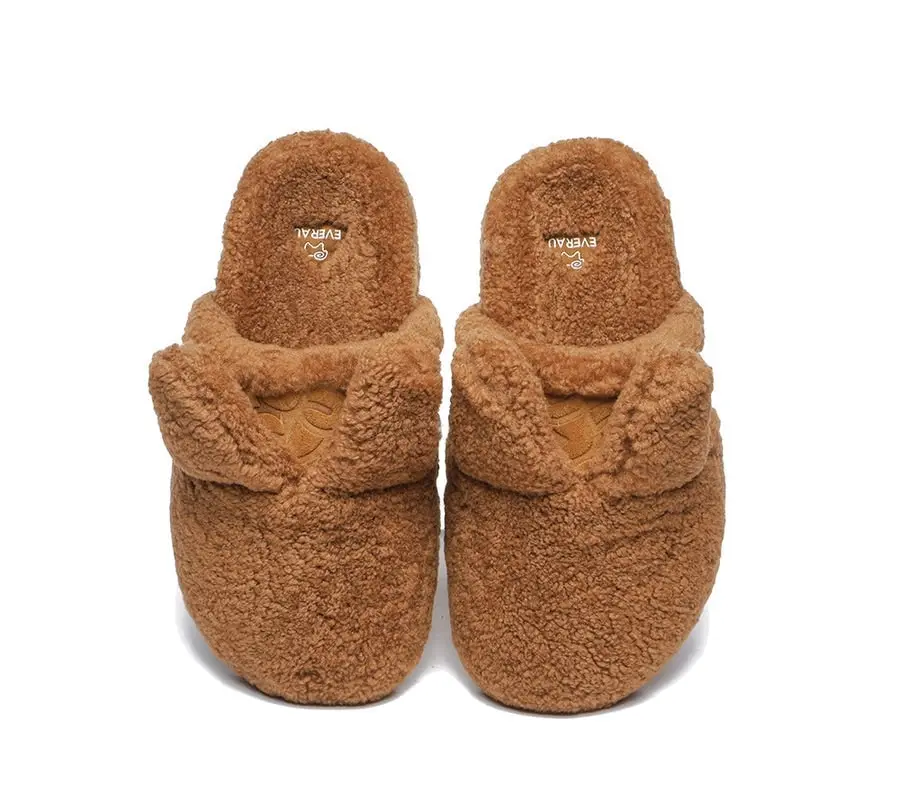 EVERAU®UGG Australian Merino wool Fluffy Bunny UGG Slipper