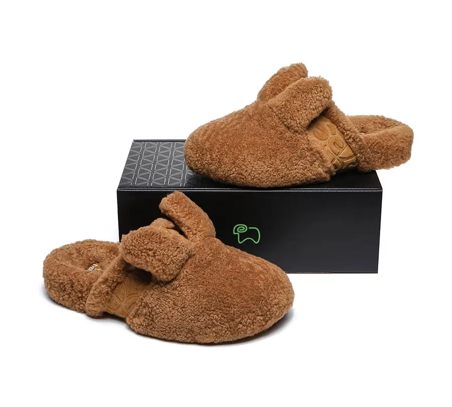 EVERAU®UGG Australian Merino wool Fluffy Bunny UGG Slipper