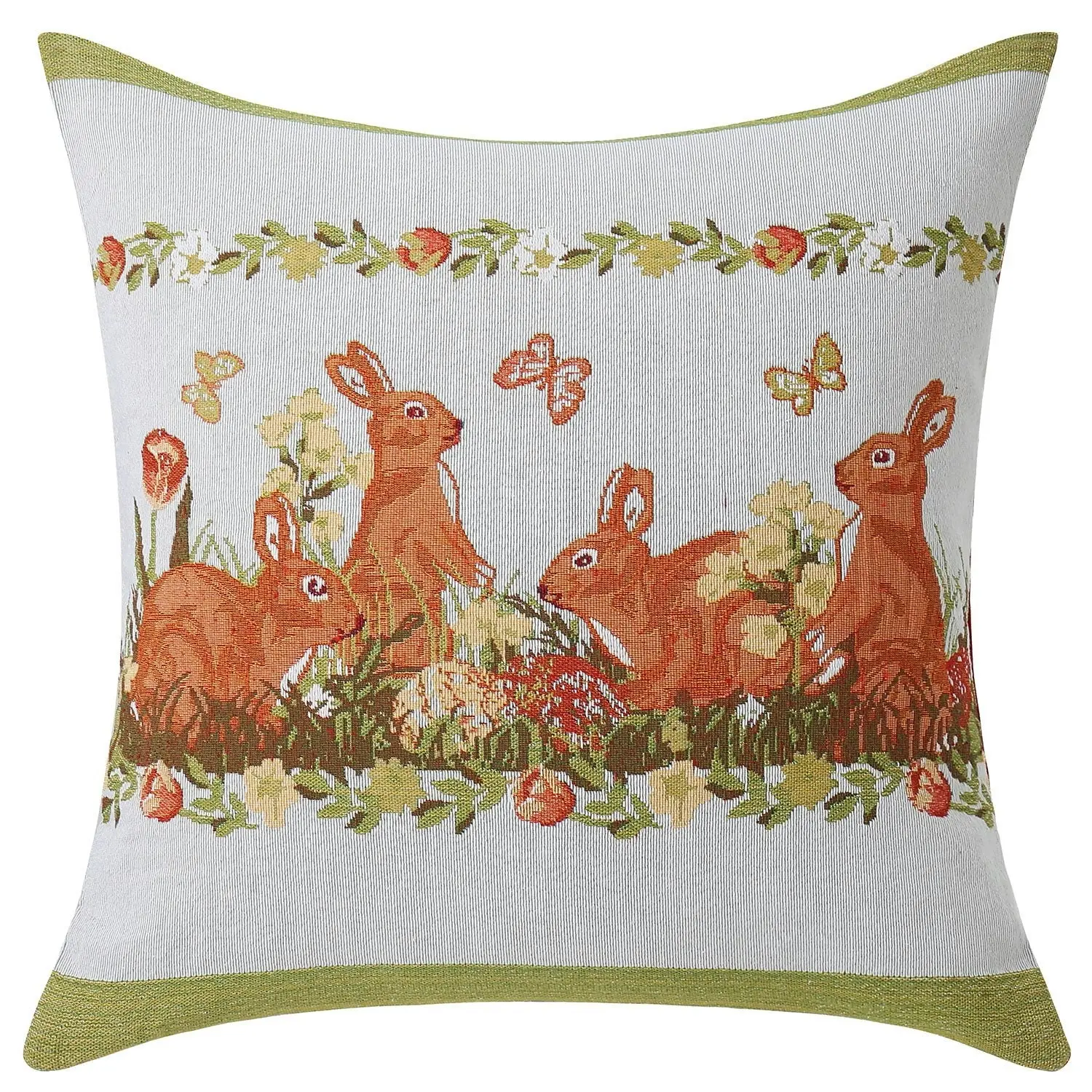 Tarramarra Jacquard Bunny Cushion 44x44cm