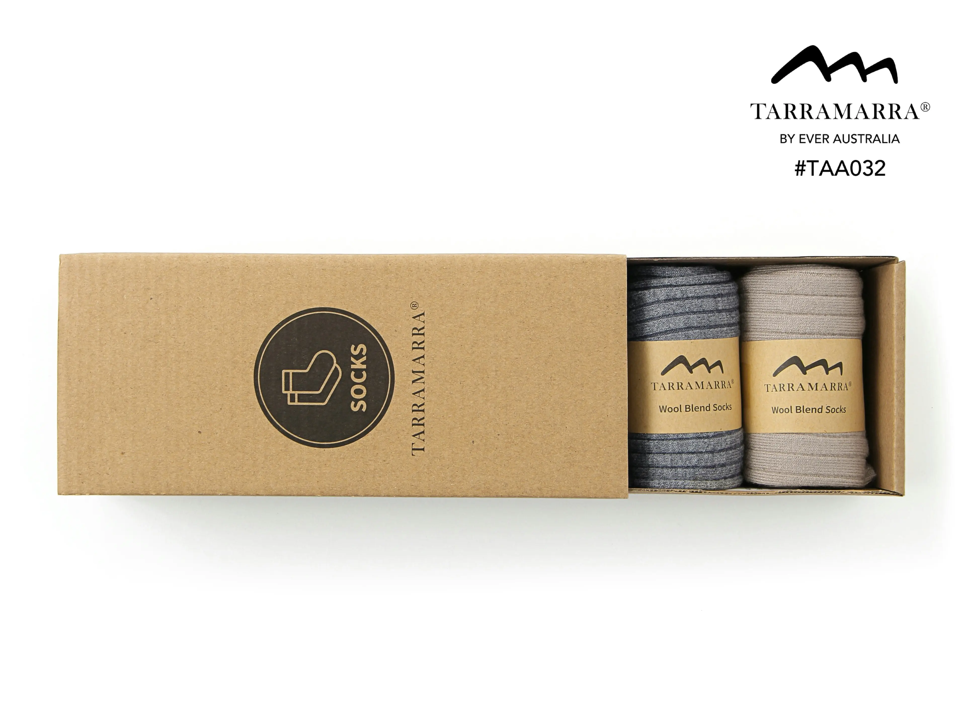 Tarramarra Men Wool Blend Socks 4 Pairs Pack