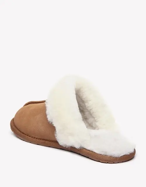 Australian Shepherd® Premium Sheepskin Wool Unisex Scuff Ugg Slippers Rosa Water Resistant