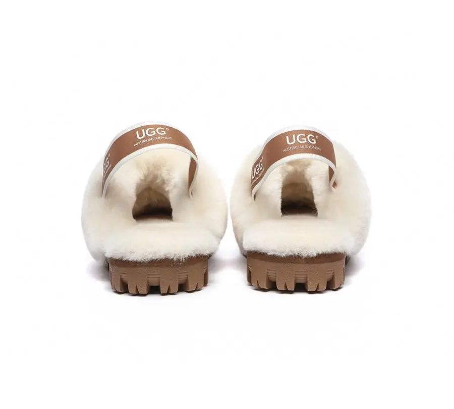 UGG Australian Shepherd Slingback Slippers Unisex Waffle Plus Band