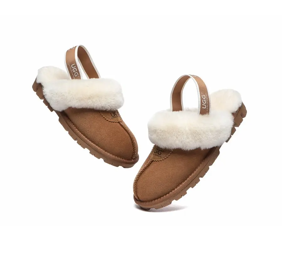 UGG Australian Shepherd Slingback Slippers Unisex Waffle Plus Band