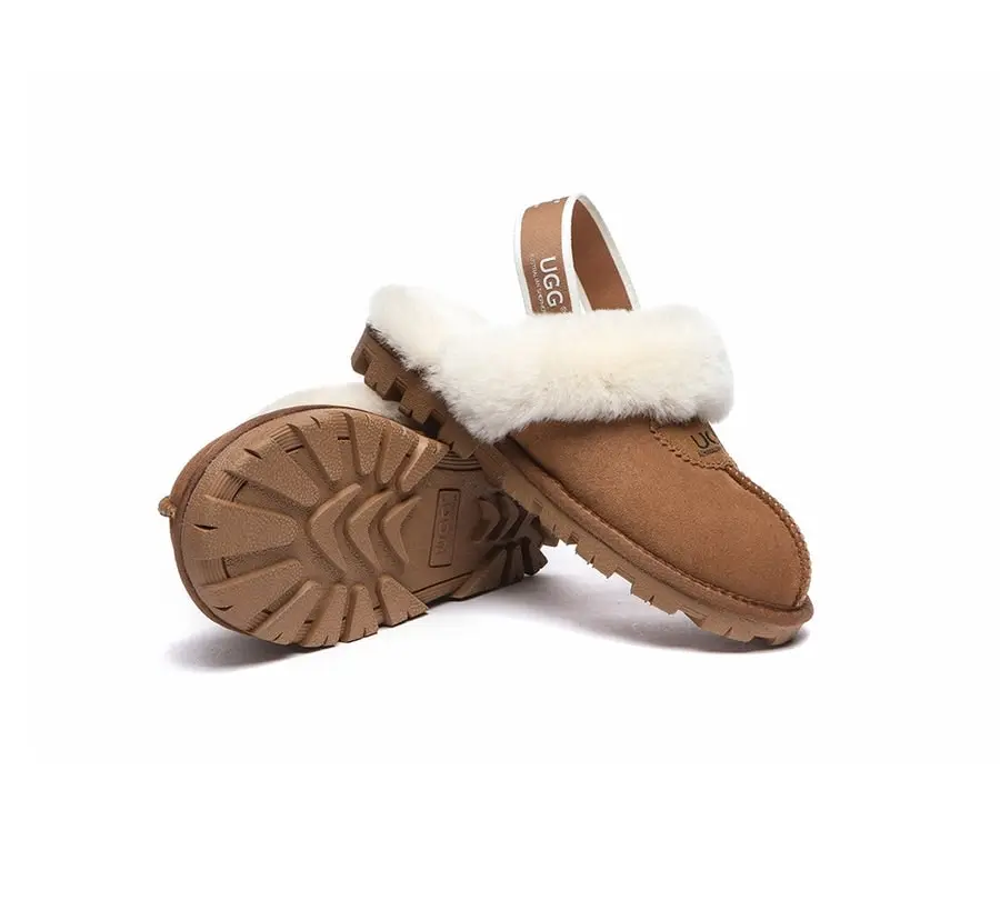 UGG Australian Shepherd Slingback Slippers Unisex Waffle Plus Band