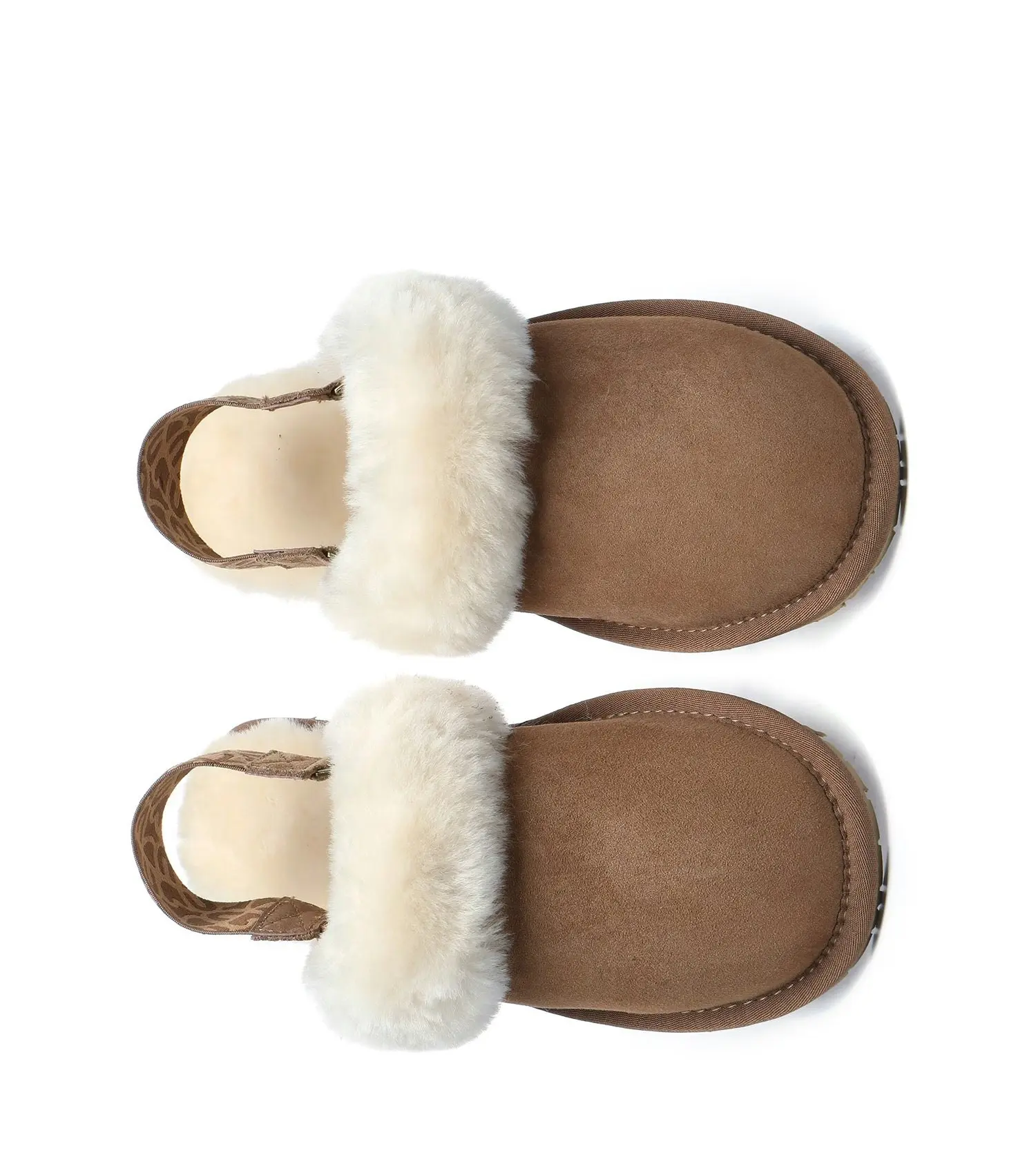 EVERAU® Sheepskin Lonsdale UGG Slipper- Removable Elastic strap